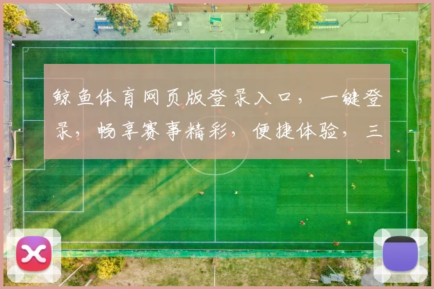 鲸鱼体育网页版登录入口，一键登录，畅享赛事精彩，便捷体验，三步解锁快乐